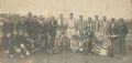 Time do Atlético em 1914. Ferreira está sentado, de boina.
